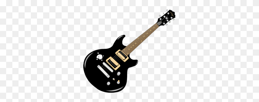 299x270 Guitarra Negra Clipart - Guitarra Png Clipart