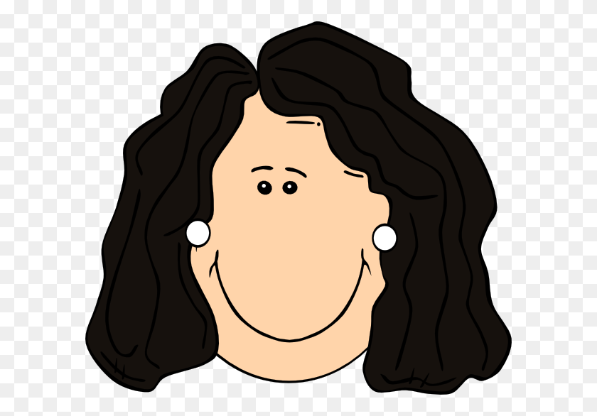 600x526 Black Hair Clipart Mom - Mother And Daughter Clipart