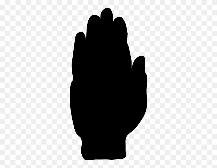 300x591 Black Hand Stop Clip Art - Stop Hand Clipart
