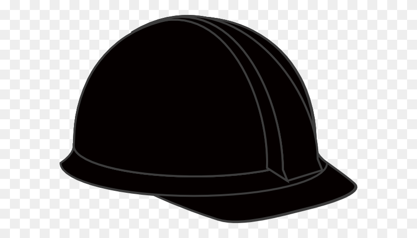 600x419 Black Hard Hat Clip Art - Black Hat Clipart