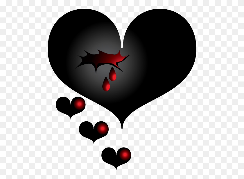 512x555 Black Heart - Black Heart PNG