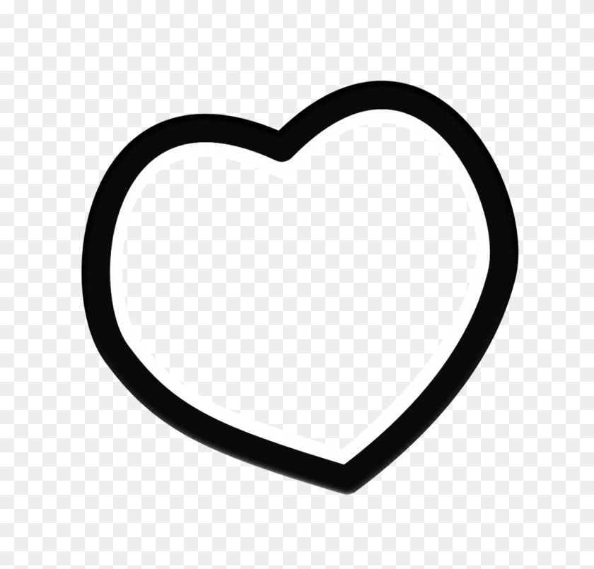 1093x1045 Black Heart Black And White Heart Borders Clipart - Heart Shape Clipart Black And White