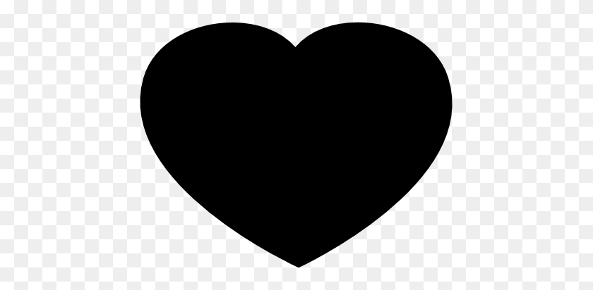 447x352 Черное Сердце Картинки - Любимый Клипарт