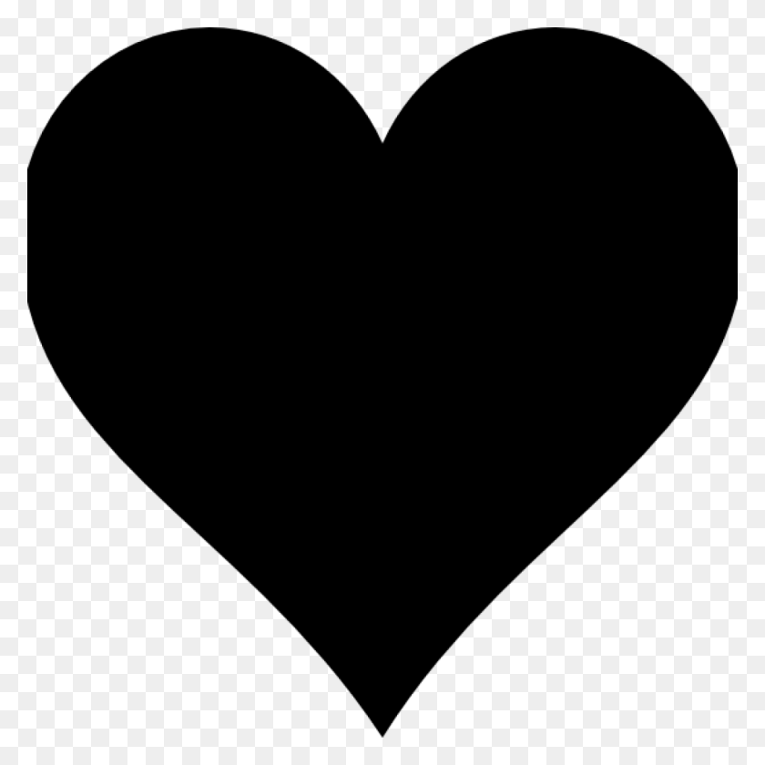 1024x1024 Black Heart Clipart Free Clipart Download - Science Black And White Clipart