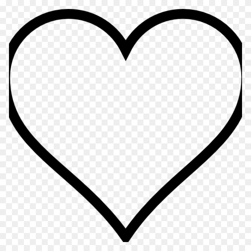 1024x1024 Black Heart Clipart Free Clipart Download - Simple Heart Clipart