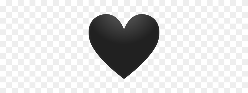 256x256 Black Heart Clipart Png Png Image - Black Heart PNG