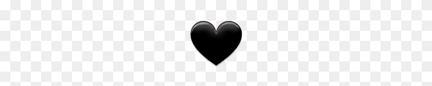 108x108 Черное Сердце Emoji - Черное Сердце Emoji Png
