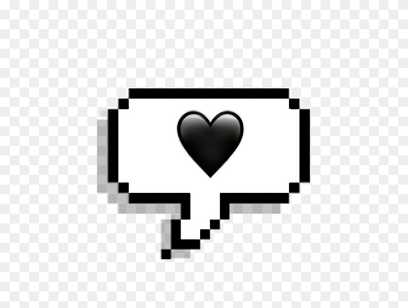 664x574 Черное Сердце Смайлики Пиксельный Текст Речи Значок Наложения Гранж - Гранж Наложение Png
