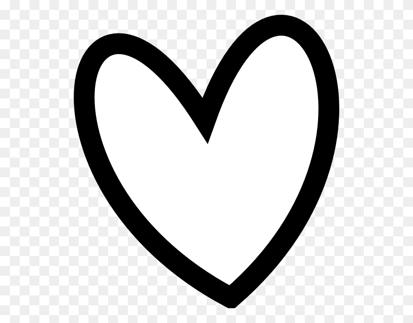 540x596 Черное Сердце Сердце Черно-Белое Сердце Картинки - Маленькое Сердце Клипарт
