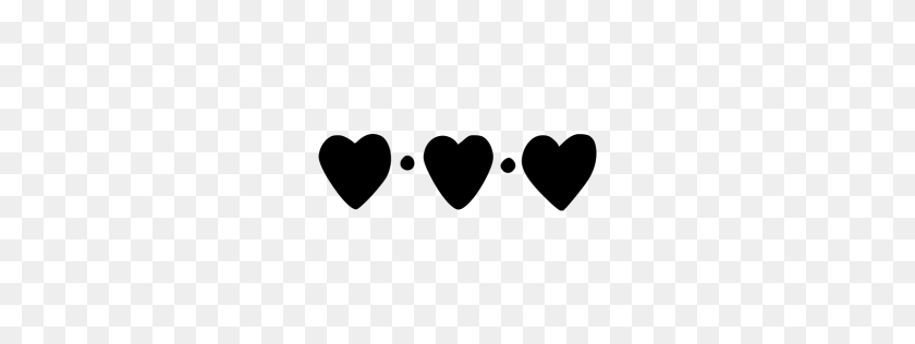256x256 Black Heart Icon - Black Heart PNG