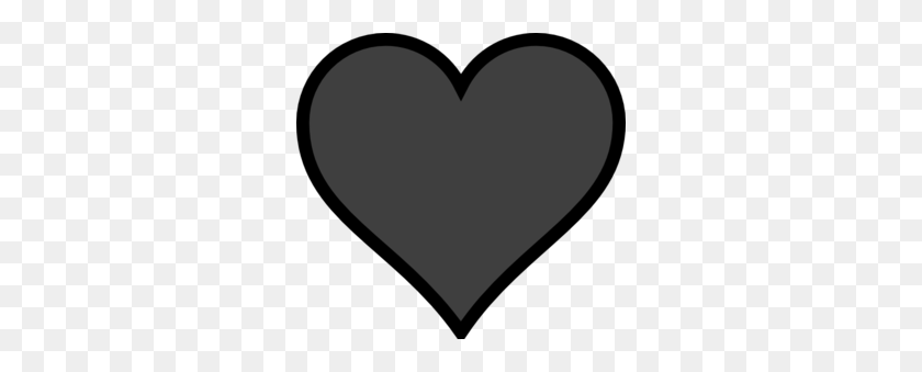 300x279 Black Heart Outlines Free Clipart Images - Black Heart PNG