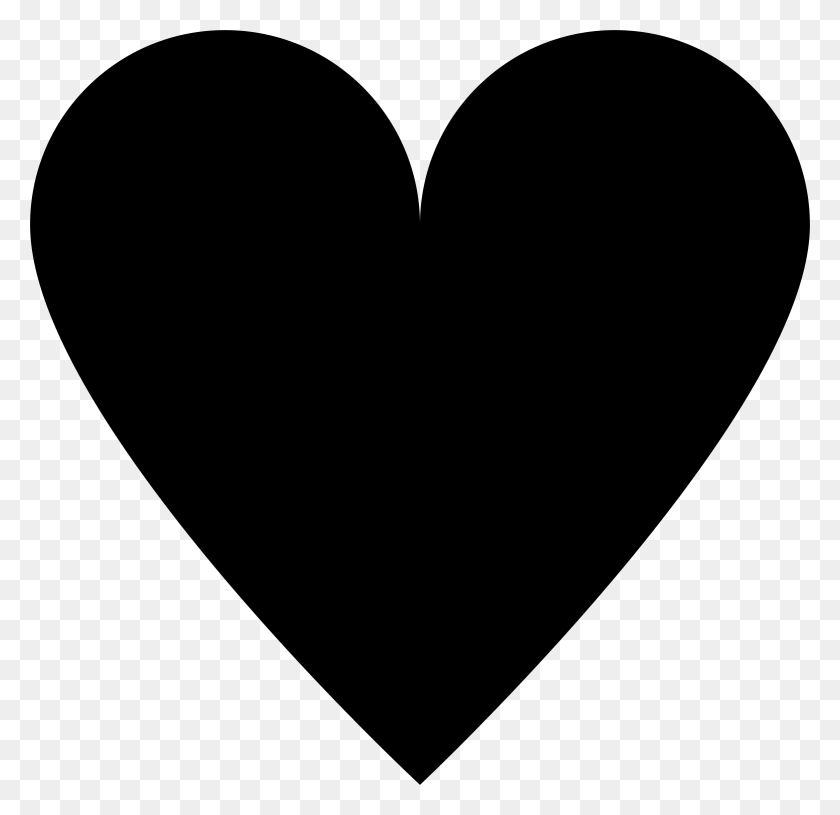 2334x2262 Black Heart Png Clipart Image Free - Transparent Heart PNG