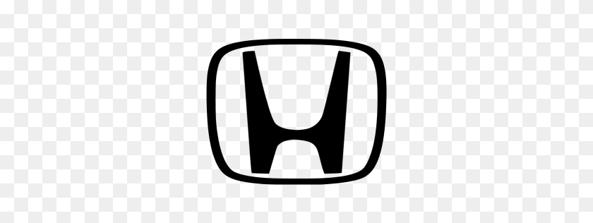 256x256 Значок Черный Хонда - Логотип Автомобиля Png