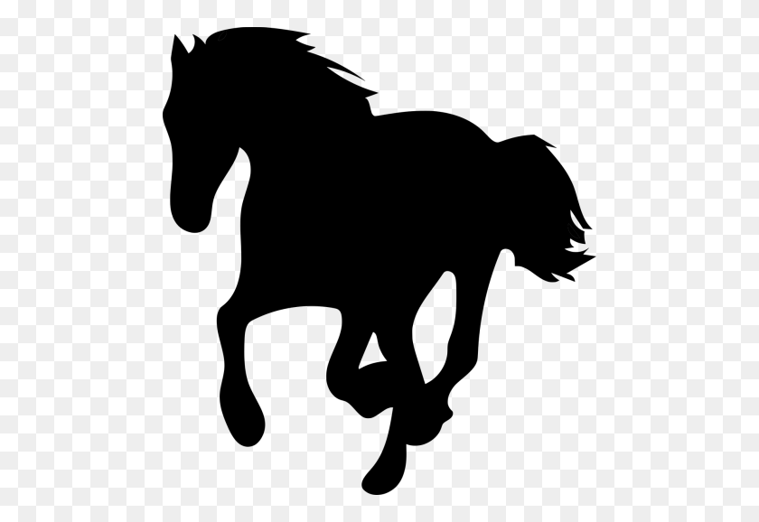 480x518 Black Horse Png - Mustang Horse PNG