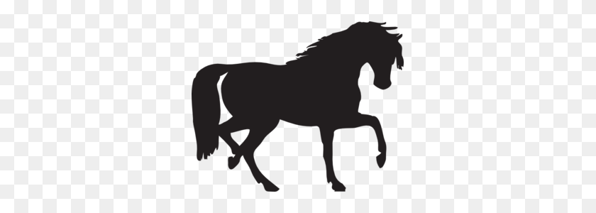 299x240 Черная Лошадь Силуэт Картинки - Белая Лошадь Клипарт