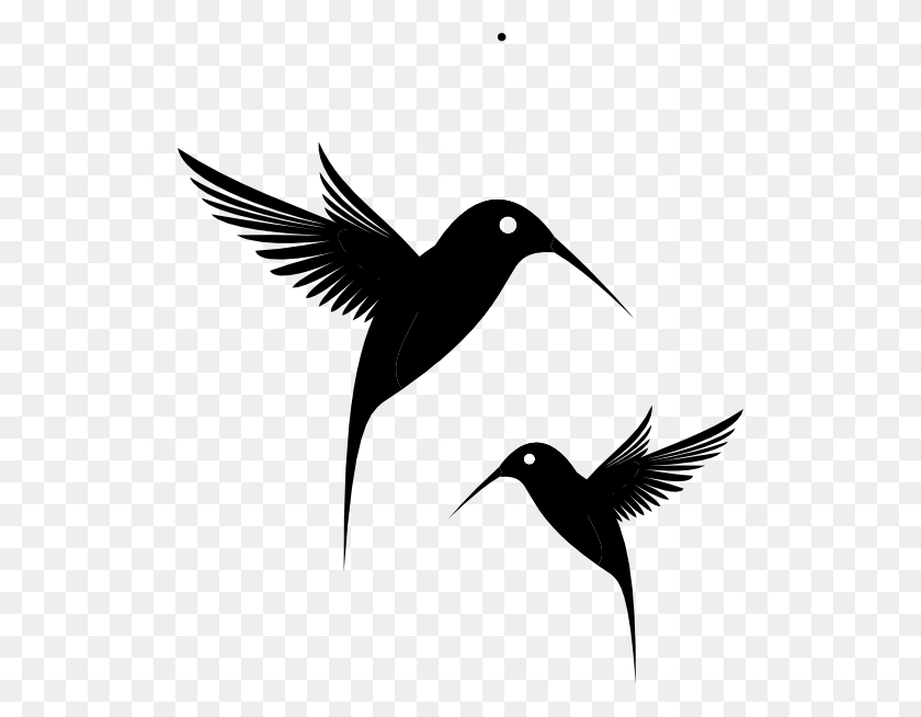 516x594 Black Humming Bird Clip Art - White Bird Clipart