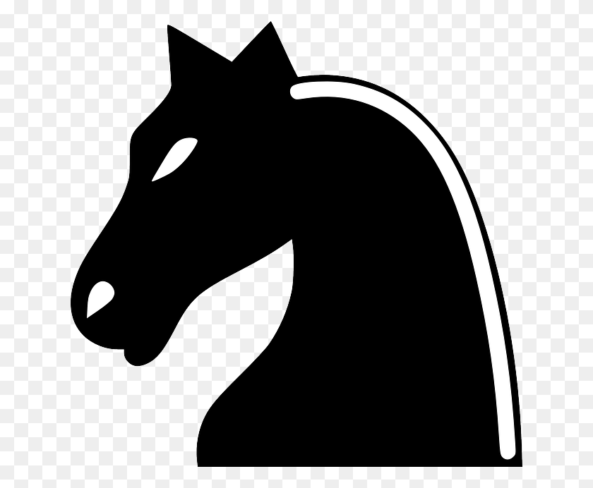 640x632 Black, Icon, Symbol, Recreation, Chess, Horse, Toy Clipart Idea - Chess Clipart