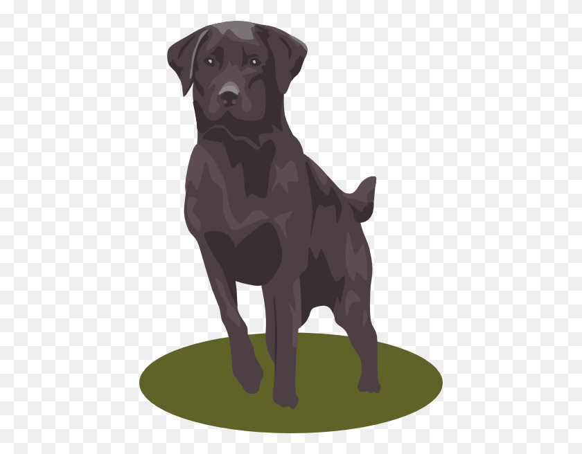 438x596 Black Lab Clipart - Puppy Clipart Png