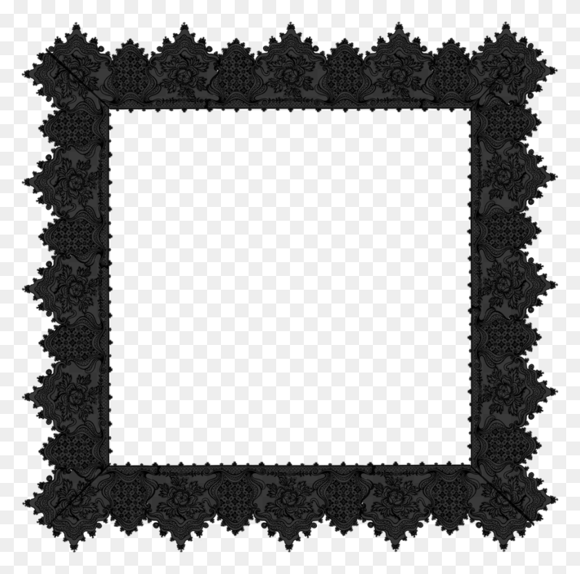 900x891 Encaje Negro Transparente - Encaje Negro Png