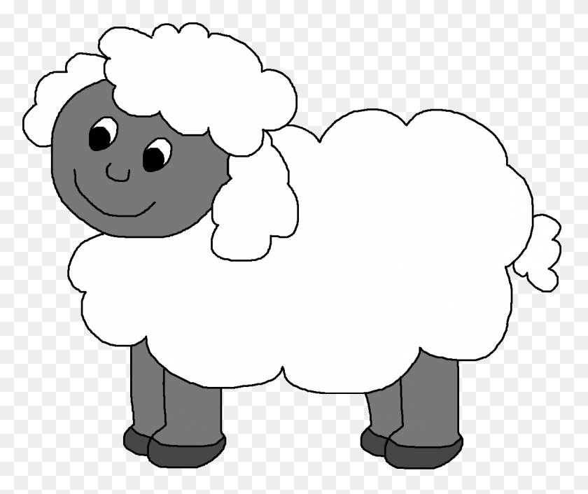 1165x966 Black Lamb Cliparts - Sheep Clipart Outline