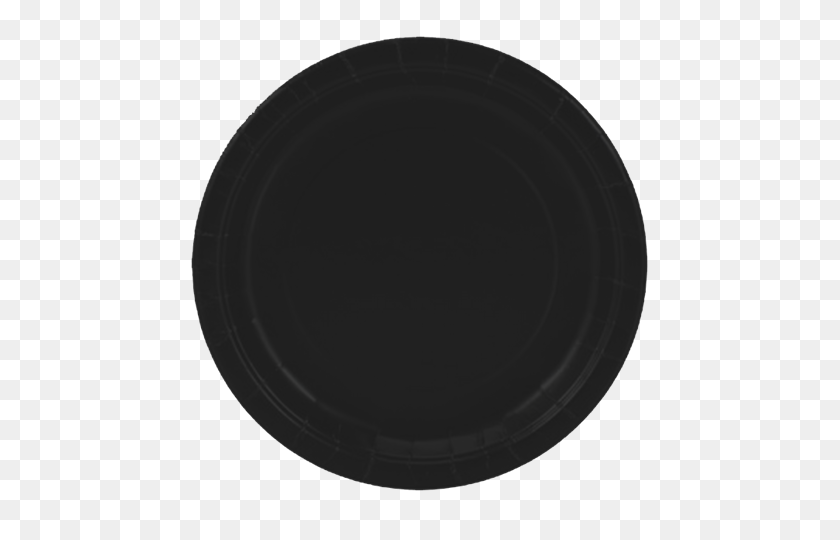 480x480 Black Large Party Plates Just For Kids - Plates PNG