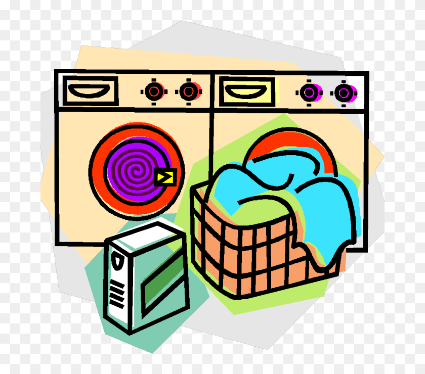 680x680 Black Laundry Basket Clip Art And White Ground Clothes, Laundry - Washing Clothes Clipart