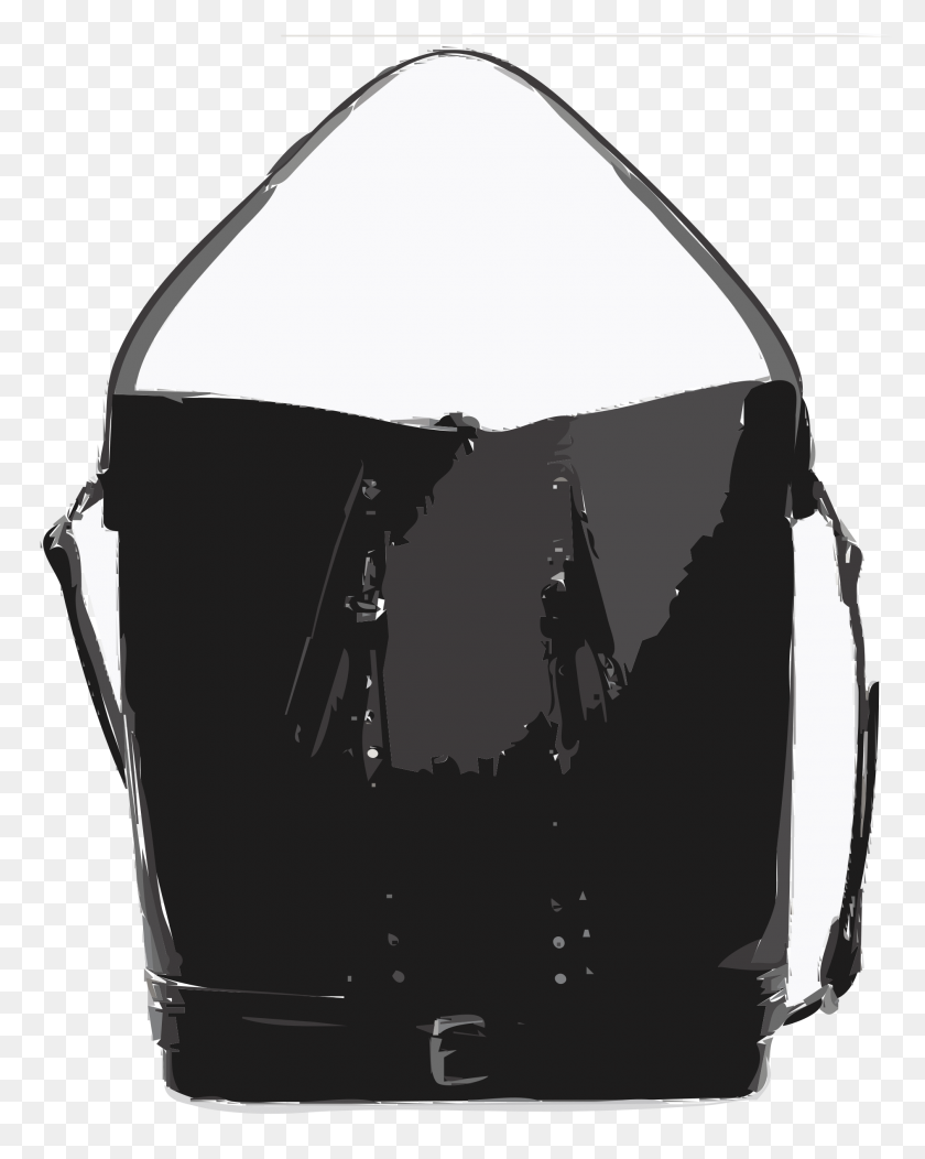 1887x2400 Black Leather Handbag No Logo No Background Icons Png - Black Background PNG