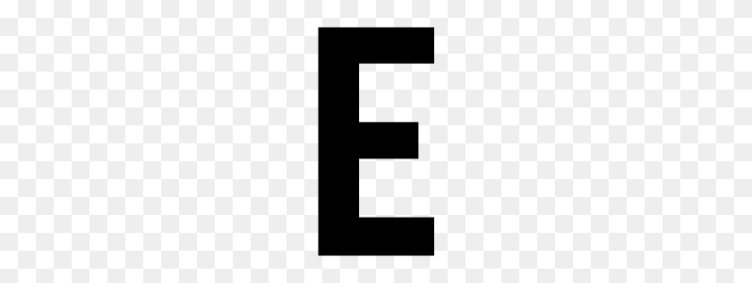 256x256 Black Letter E Icon - Letter E PNG