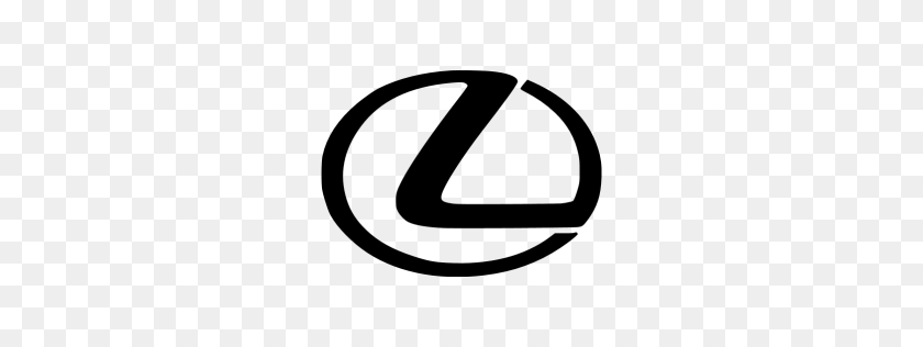 256x256 Black Lexus Icon - Lexus Logo PNG