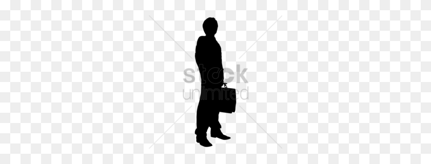 260x260 Black Man Silhouette Clipart - Male Silhouette PNG