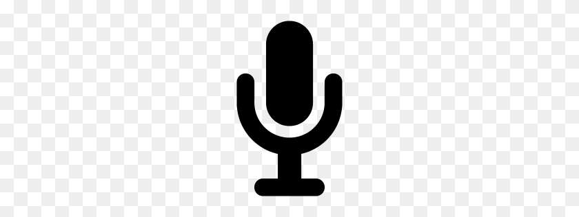 256x256 Black Microphone Icon - Microphone Icon PNG