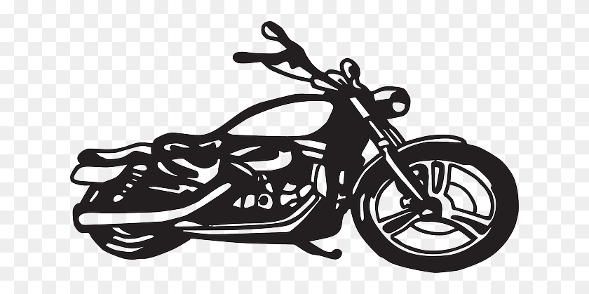 640x359 Black Motorcycle Sports Clipart - Motorcycle Clipart Black And White