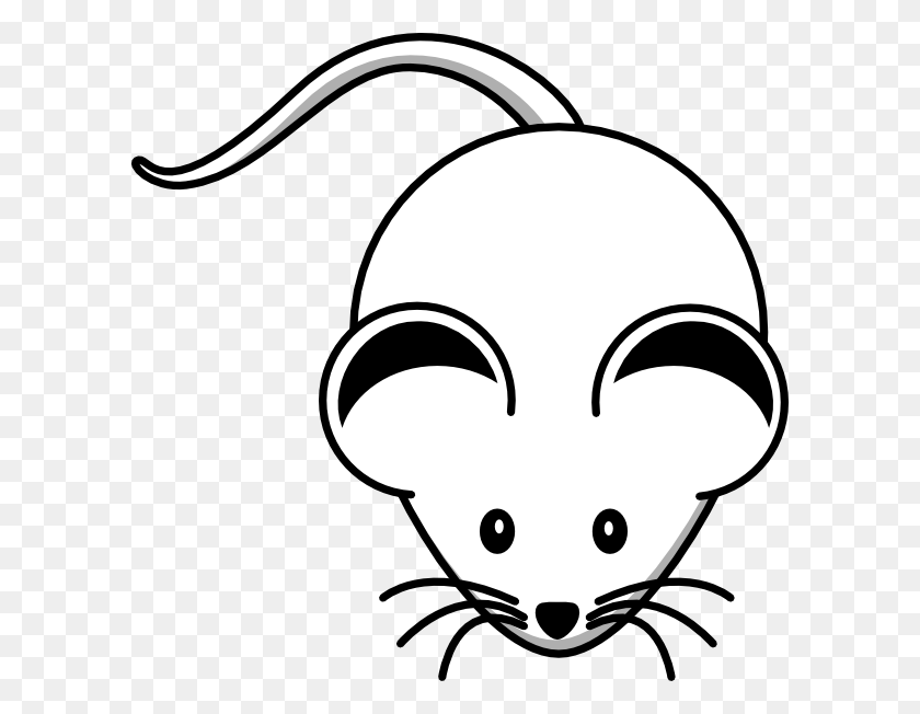 600x592 Черная Мышь Клипарт Черная Мышь Картинки - Нос Черно-Белый Клипарт