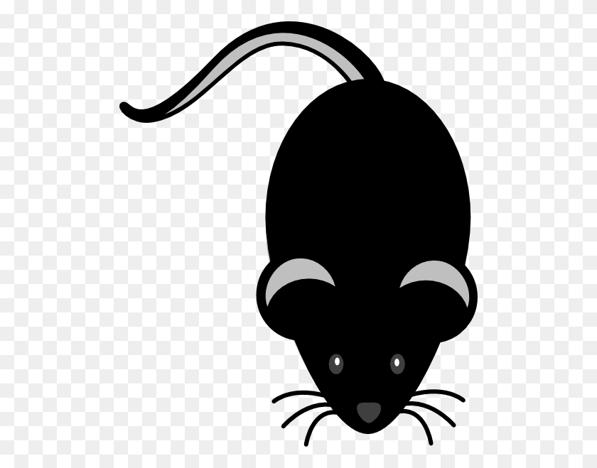504x599 Black Mouse Png, Clip Art For Web - Rat Clipart PNG