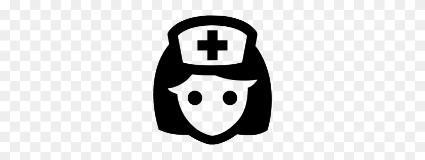 256x256 Black Nurse Icon - Nurse Icon PNG