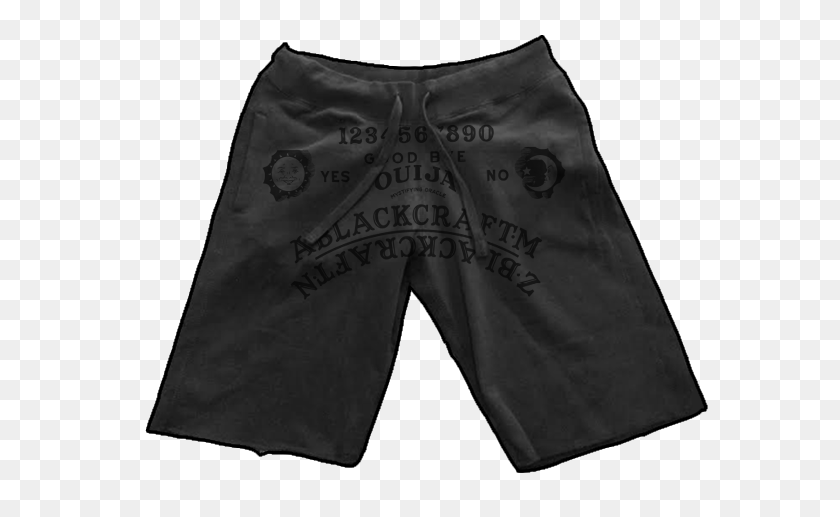 595x457 Black On Black - Shorts PNG