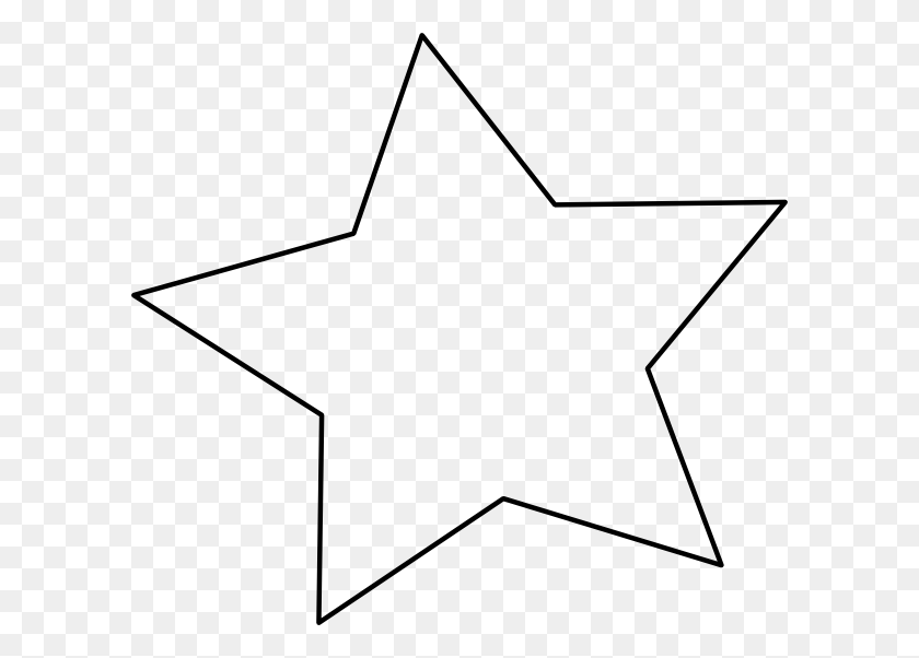 600x542 Black Outline Star Clip Art - Constellation Clipart