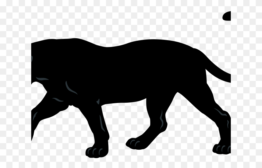 640x480 Black Panther Clipart Scared - Scared Dog Clipart
