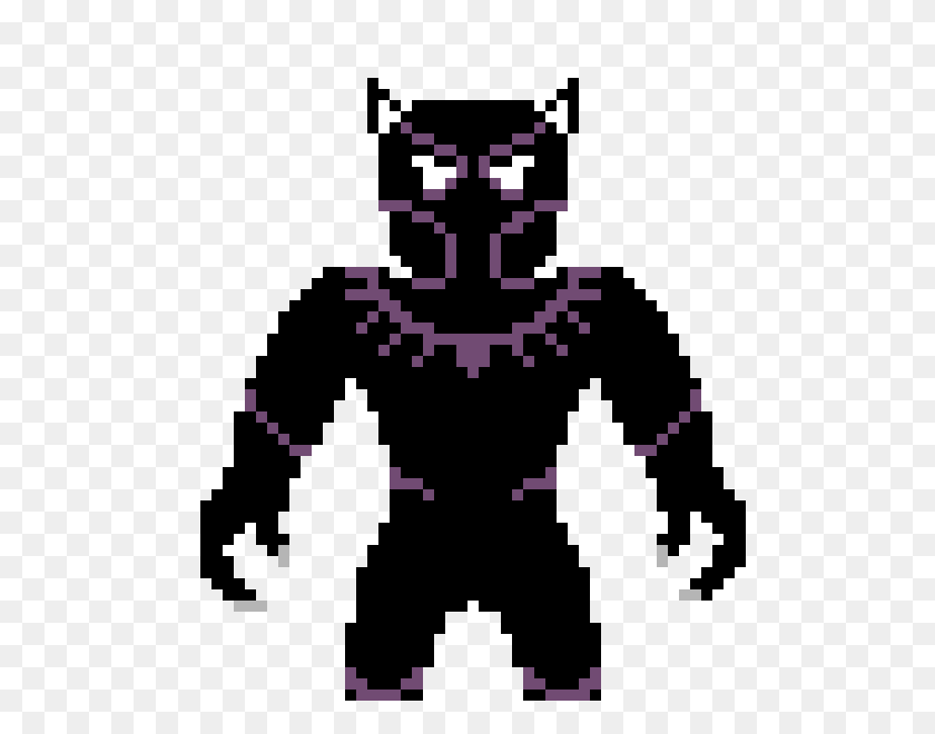 620x600 Black Panther Pixel Art Maker - Black Panther Logotipo Png