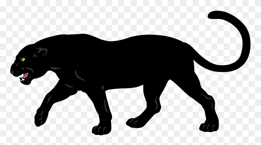8000x4180 Black Panther Png Clip Art - Panther Clipart Free