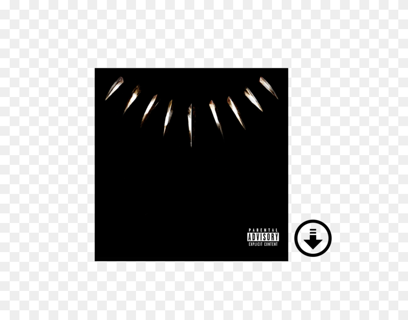 600x600 Black Panther The Album - Parental Advisory Explicit Content PNG