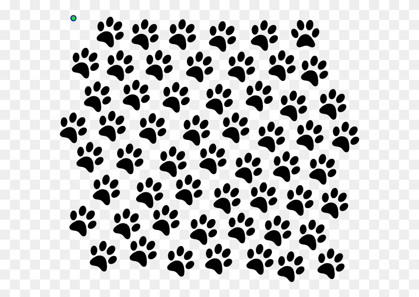 Black Paw Prints Clip Art - Background Pattern PNG – Stunning free