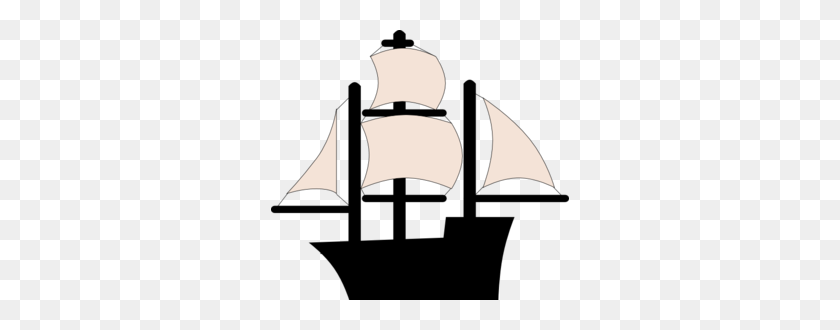 298x270 Black Pirate Ship Clip Art - Pirate Flag Clipart