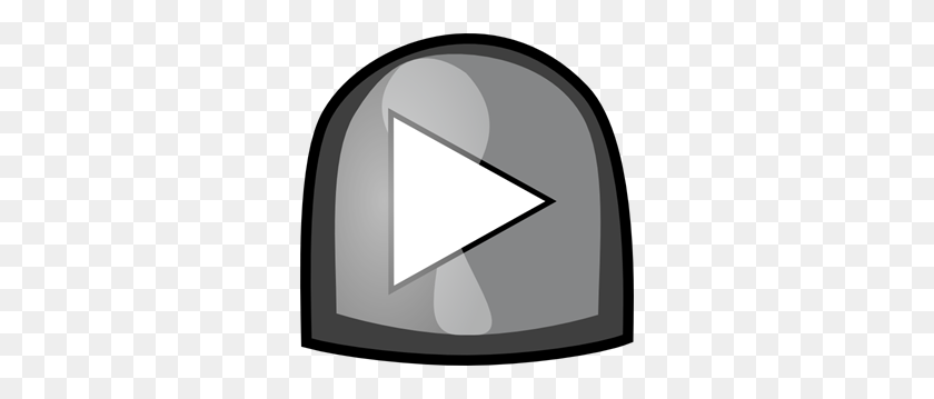 300x299 Black Play Button Png, Clip Art For Web - Play Button PNG White
