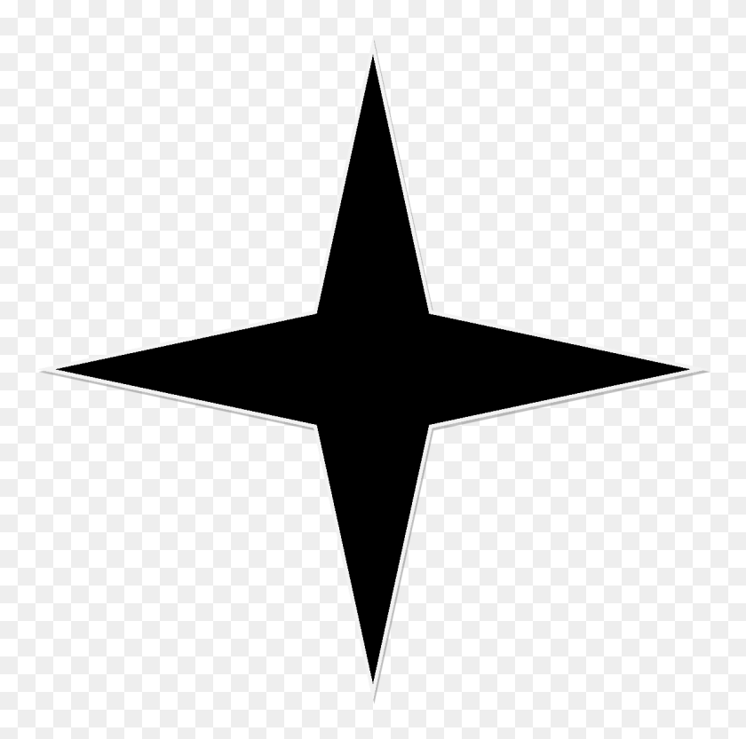1161x1151 Black Point Star - Black Stars PNG