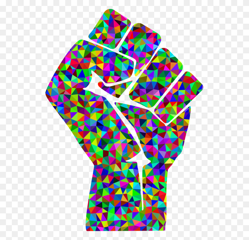 533x750 Black Power Raised Fist Logo Black Panther Party - Panther Clipart Free