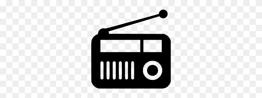 256x256 Black Radio Icon - Radio Icon PNG