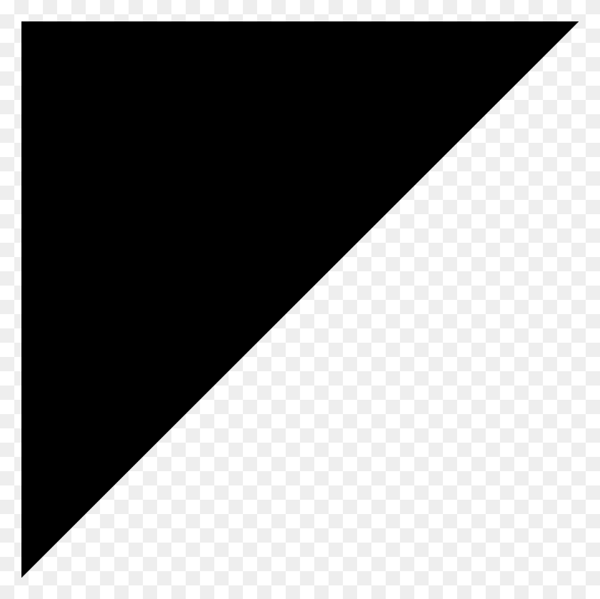 1000x1000 Triángulo Negro En Ángulo Recto - Triángulo Rectángulo Png