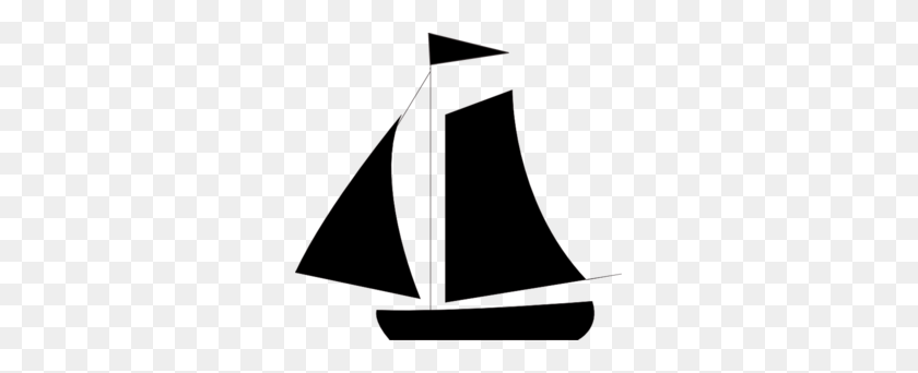 299x282 Black Sail Boat Clip Art - Boat Black And White Clipart