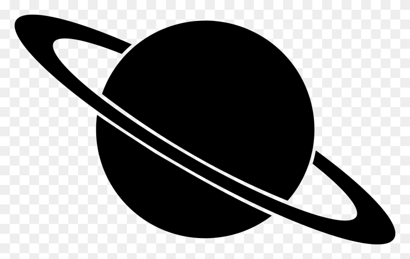 1321x800 Black Saturn Planet Clipart Logo In Planets - Phonograph Clipart